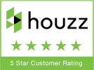 Houzz 5 Star Customer Rating badge
